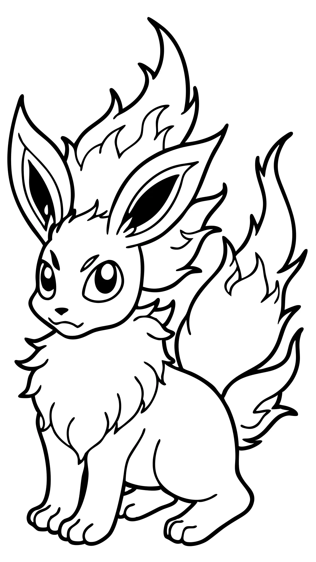 flareon coloring pages